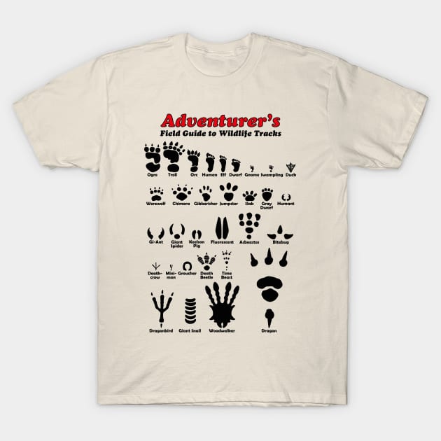 Äventyr: Field Guide to Wildlife Tracks T-Shirt by Äventyr